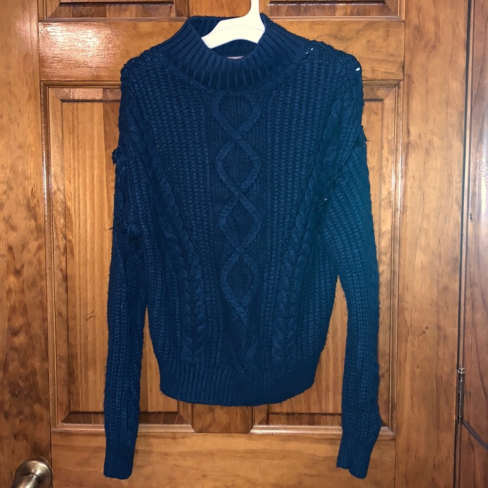 Blue Turtleneck